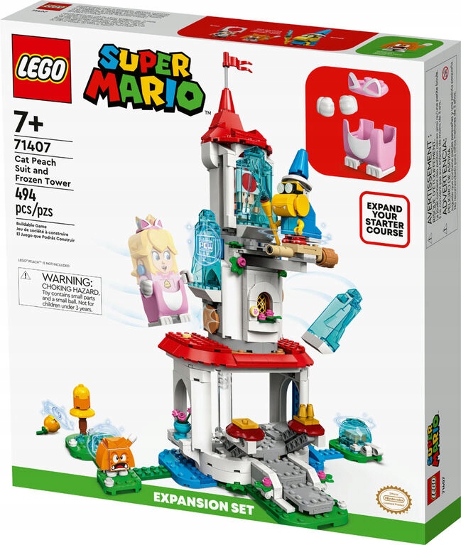 Lego Mario 71407 Cat Peach a ledová věž