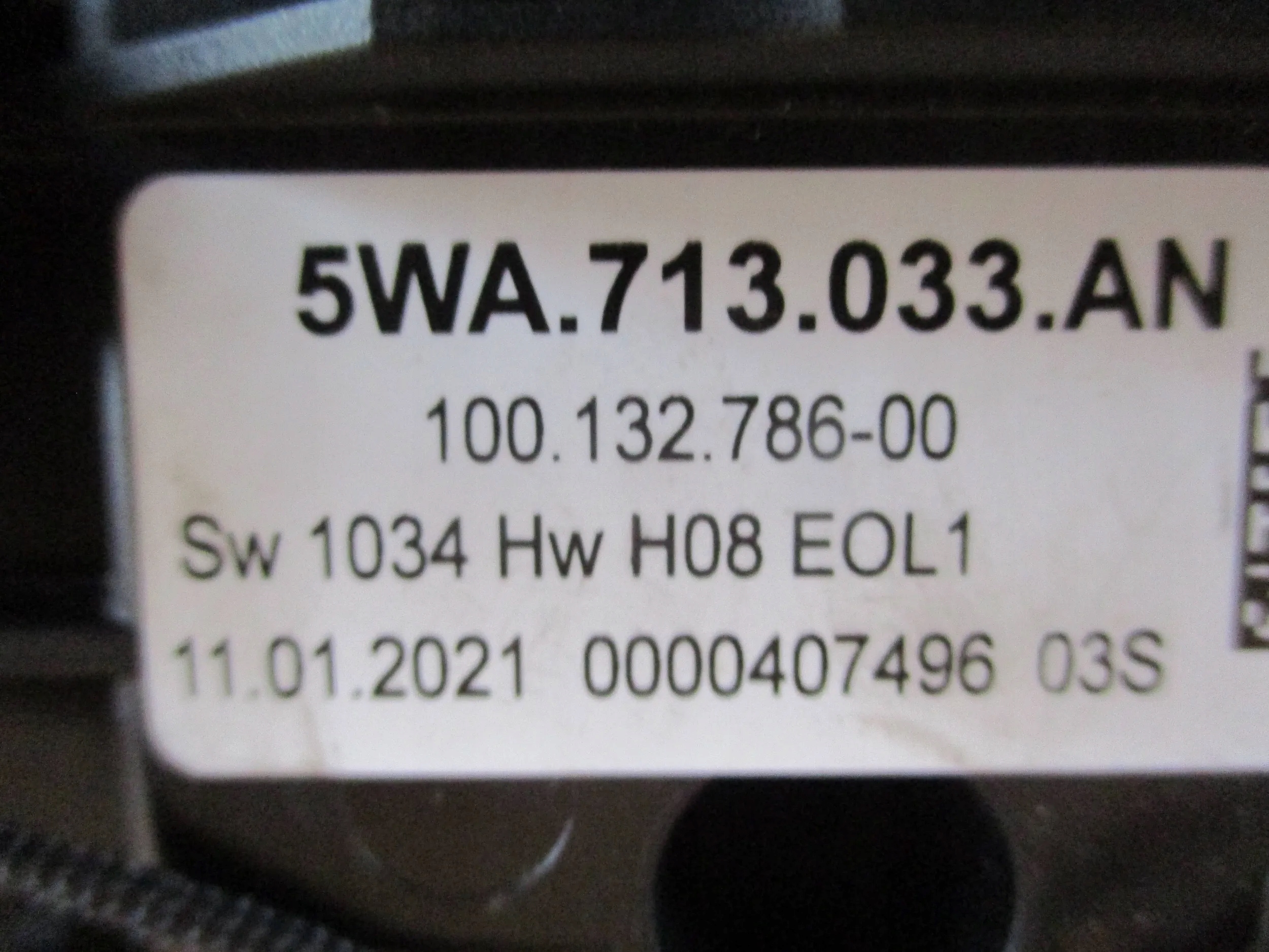 MÉCANISME LEVIER VITESSE GOLF 8 SKODA 5WA713033AN
