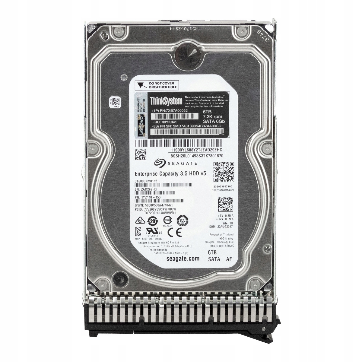 Lenovo 00YK041 6TB Sata III 7.2K 256MB 3.5'' ST6000NM0115