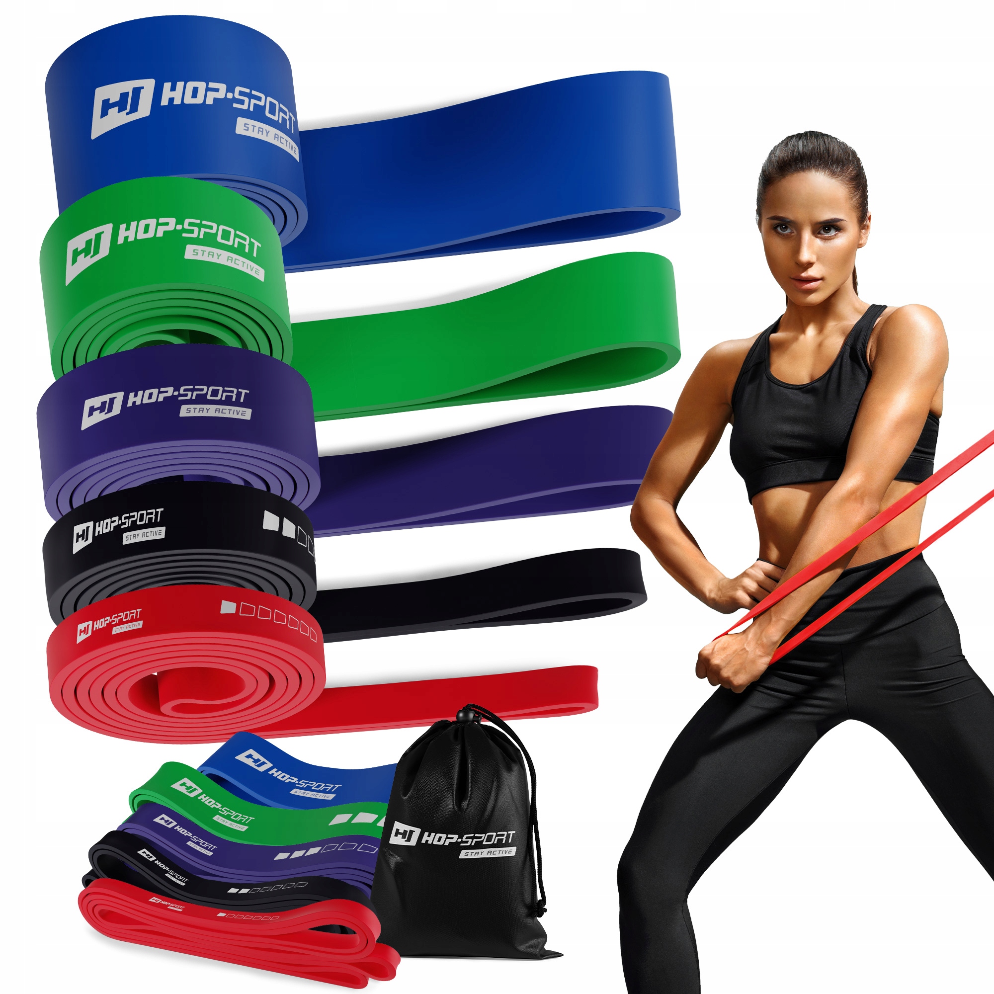 

Zestaw 5 gum oporowych 7-80 kg taśmy power band