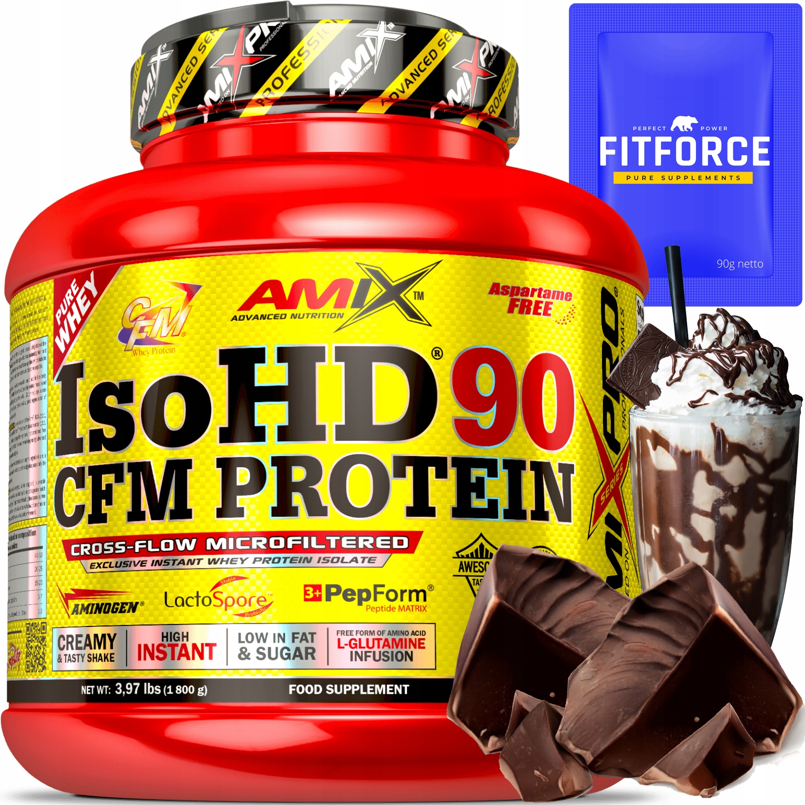 Proteinový izolát bez laktózy, čokoládová káva, proteinová výživa Keto produkty