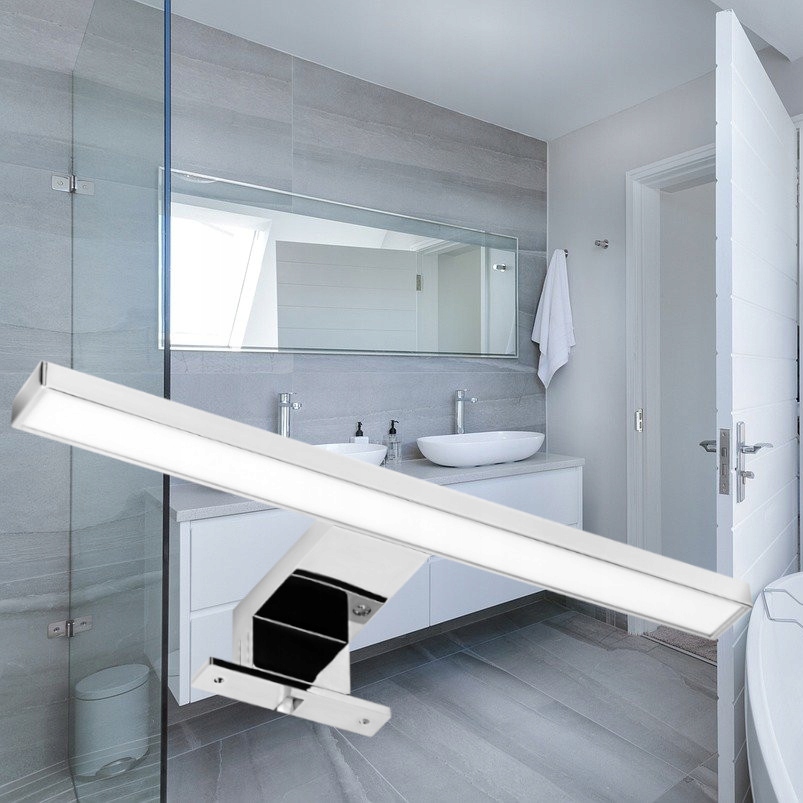 KINKIET LED ŁAZIENKOWY CHROM LAMPA NA LUSTRO SZAFKĘ 2w1 Marka Virone