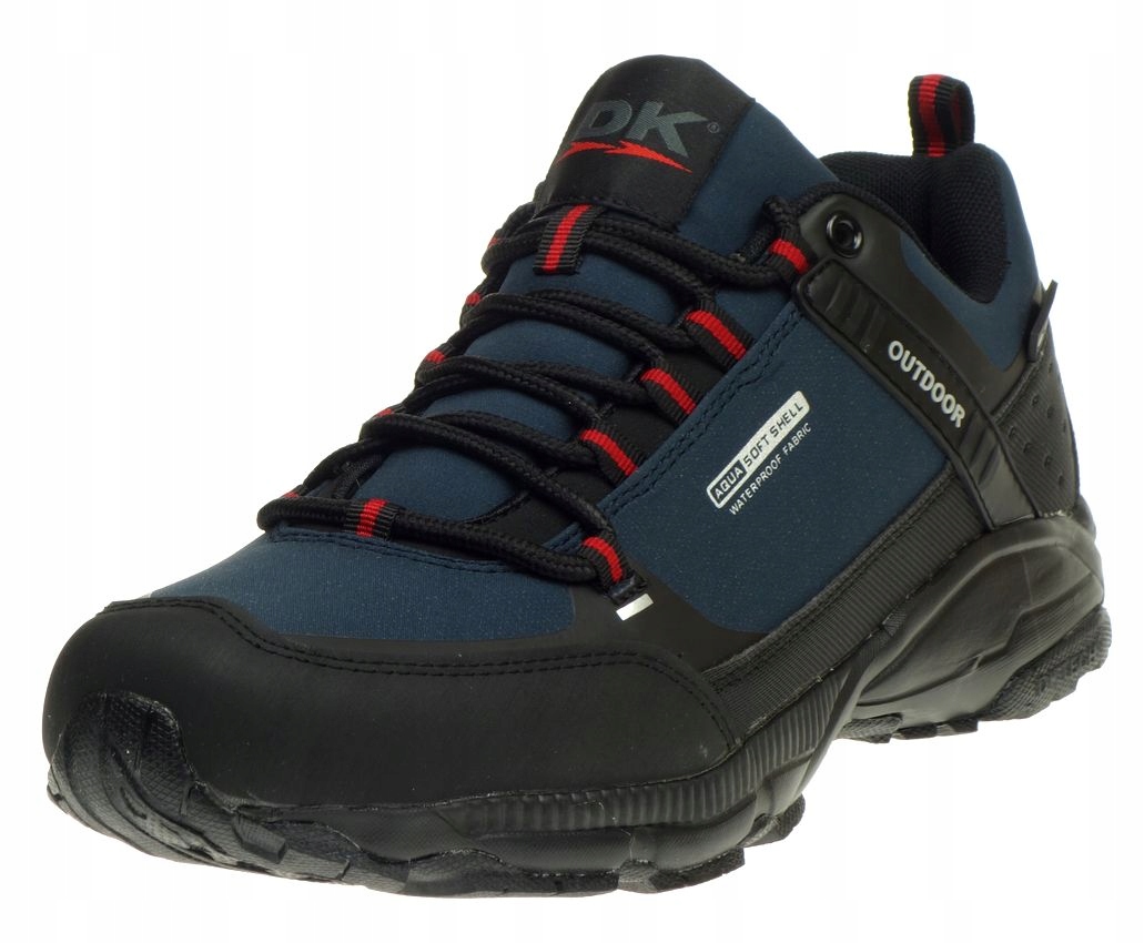 Buty Męskie Trekkingowe DK PREDATOR SoftShell OUTDOOR Sportowe Navy/Red 50 Rozmiar 50