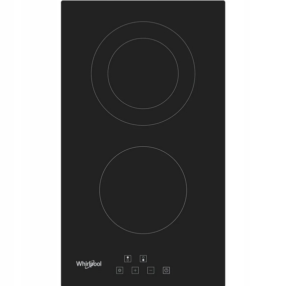 Płyta grzejna Whirlpool Wrd 6030 B Czarna Sterowanie dotykowe 2palniki 30cm