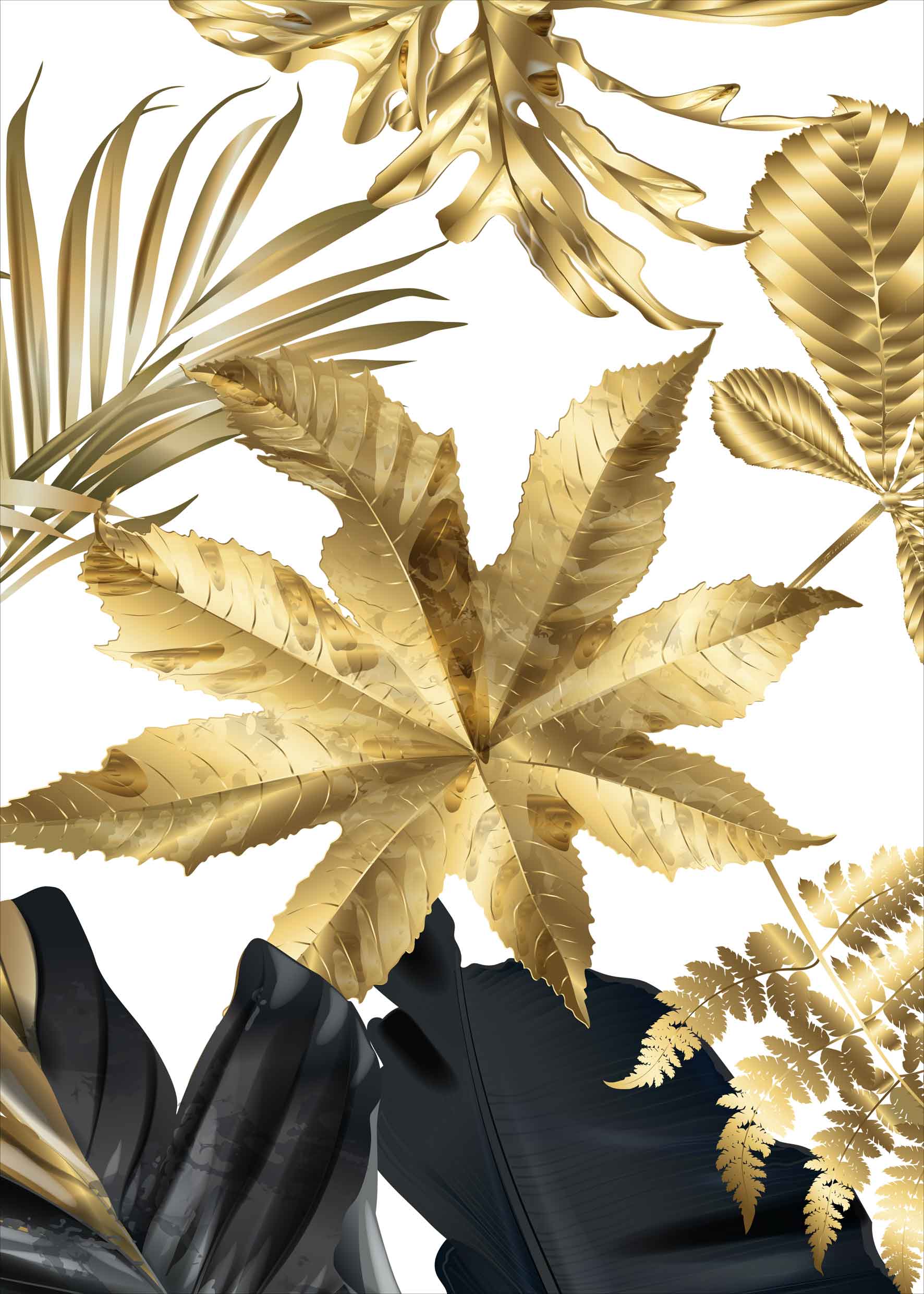 

Monstera złota Plakat Plakaty B2 70x50cm Papier200