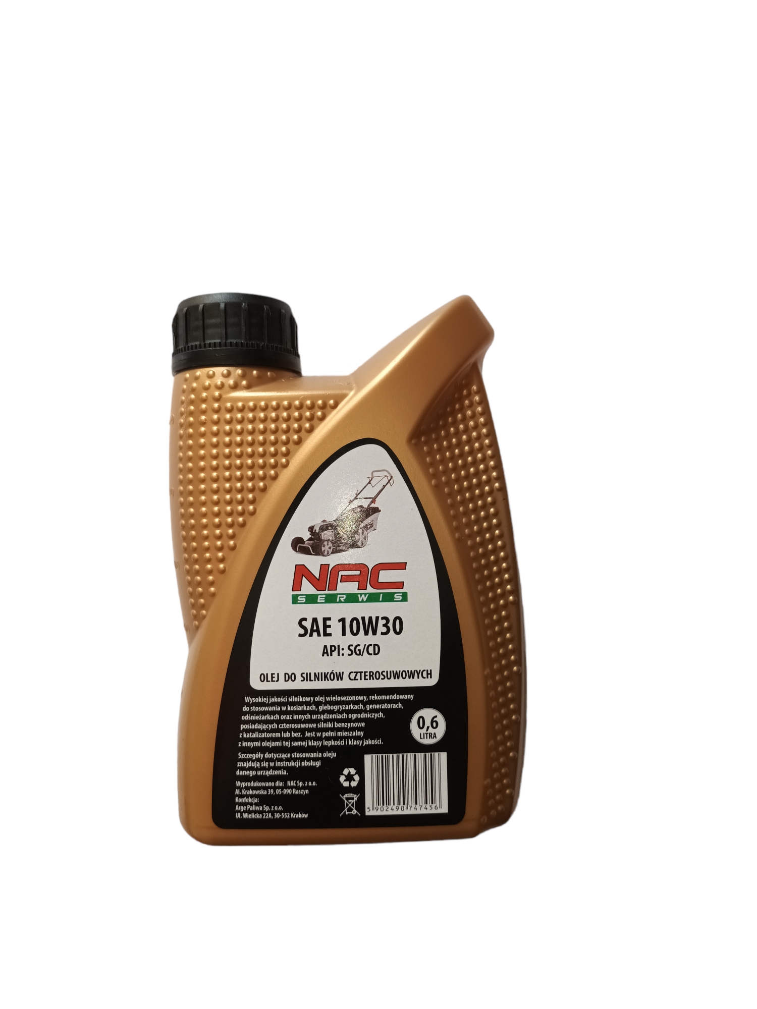 

Olej Nac 10W30 kosiarki Nac, Lider, Faworyt