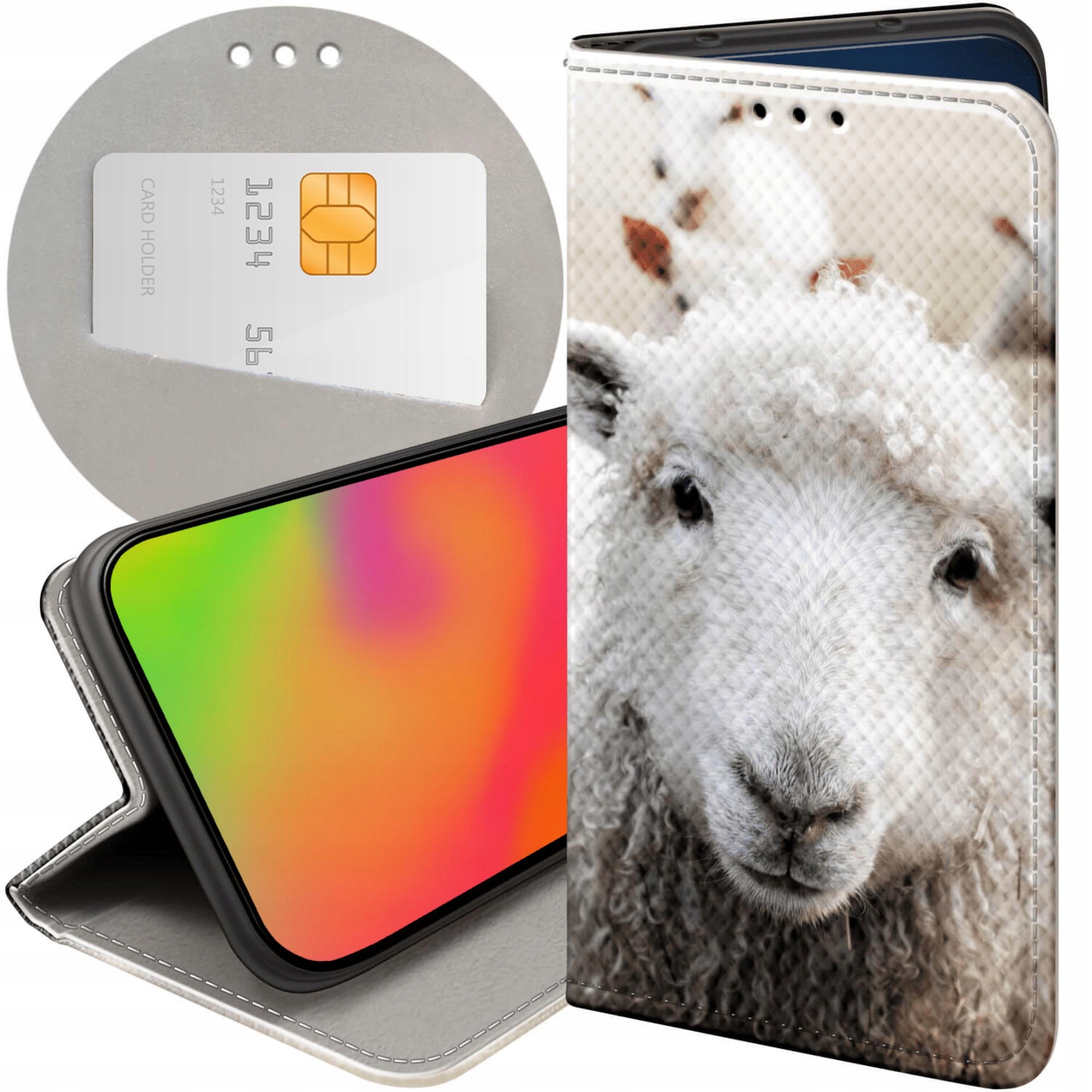 Etui Z Klapką Do Oppo RENO13 F 4G 5G Owca Owieczka Baranek Futerał