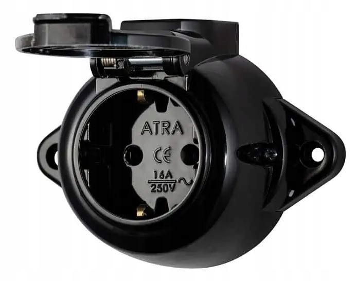 Gniazdko Gniazdo natynkowe loft retro PRL IP44