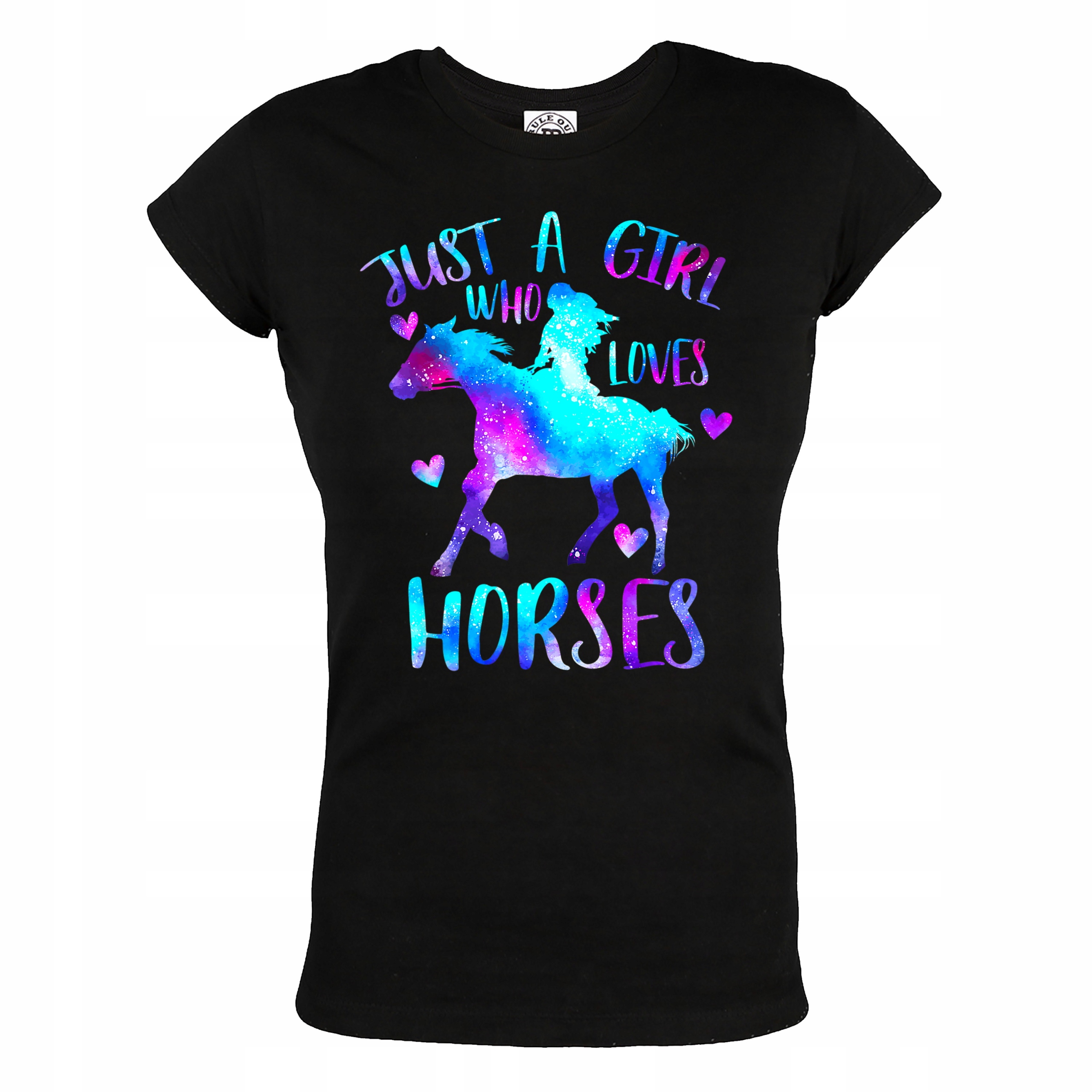 

Damska Koszulka Z Koniem Who Loves Horses Koń