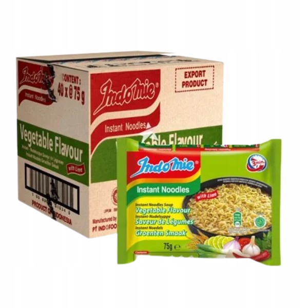 Levně Sada instantních těstovin Vegetable 40x75g Indomie