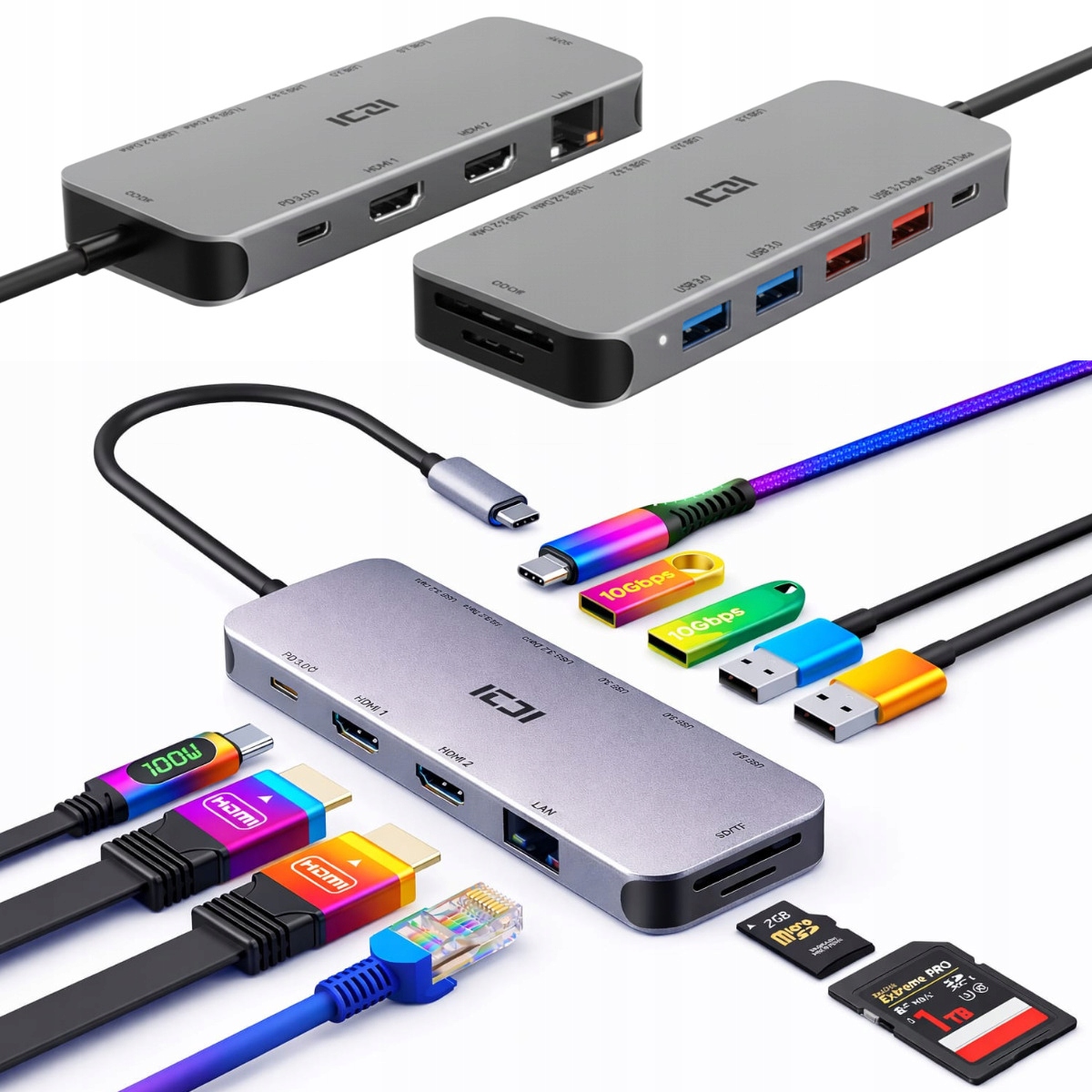 Stacja Baza Dokująca Do Laptopa Dell Z Funkcją Ładowania Ładuje Usb-c