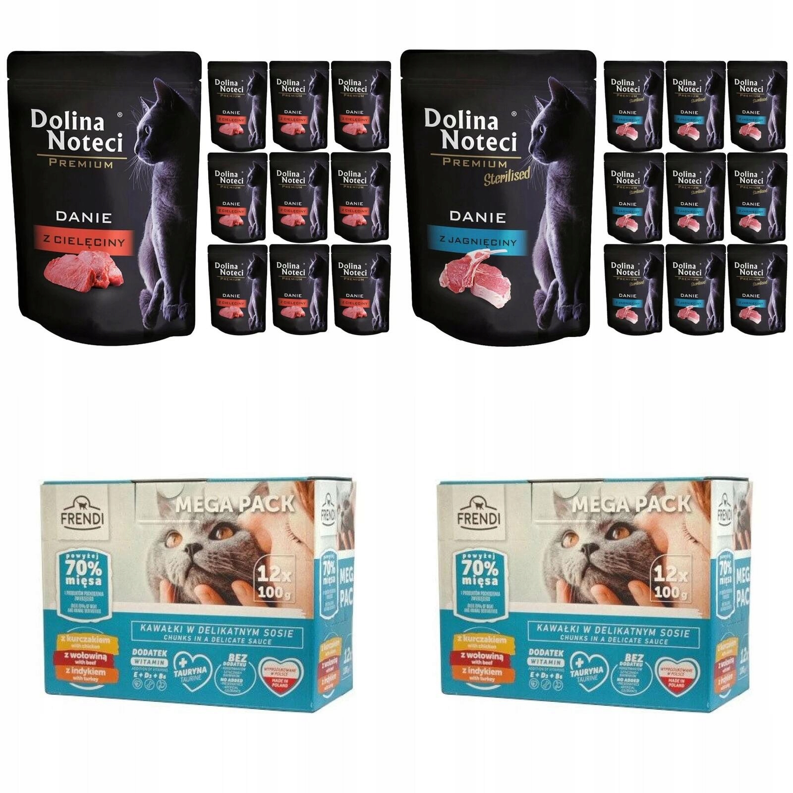 Dolina Noteci +frendi dla kota MIX Smaków 40x 85g .