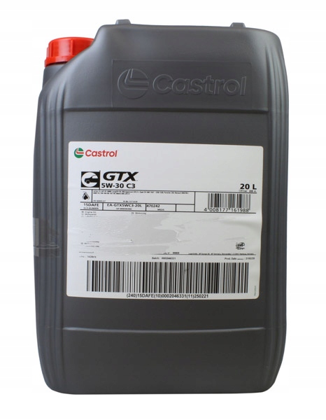 Castrol Olej 5V30 20L Gtx Sp C3 504.00 507.00 229.31 229.51 C30