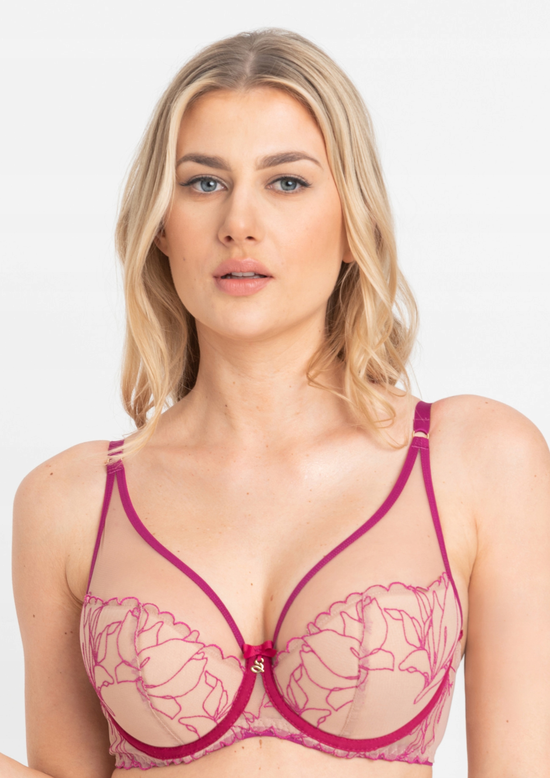 Biustonosz Samanta Irina A338 fuksja push-up 70D