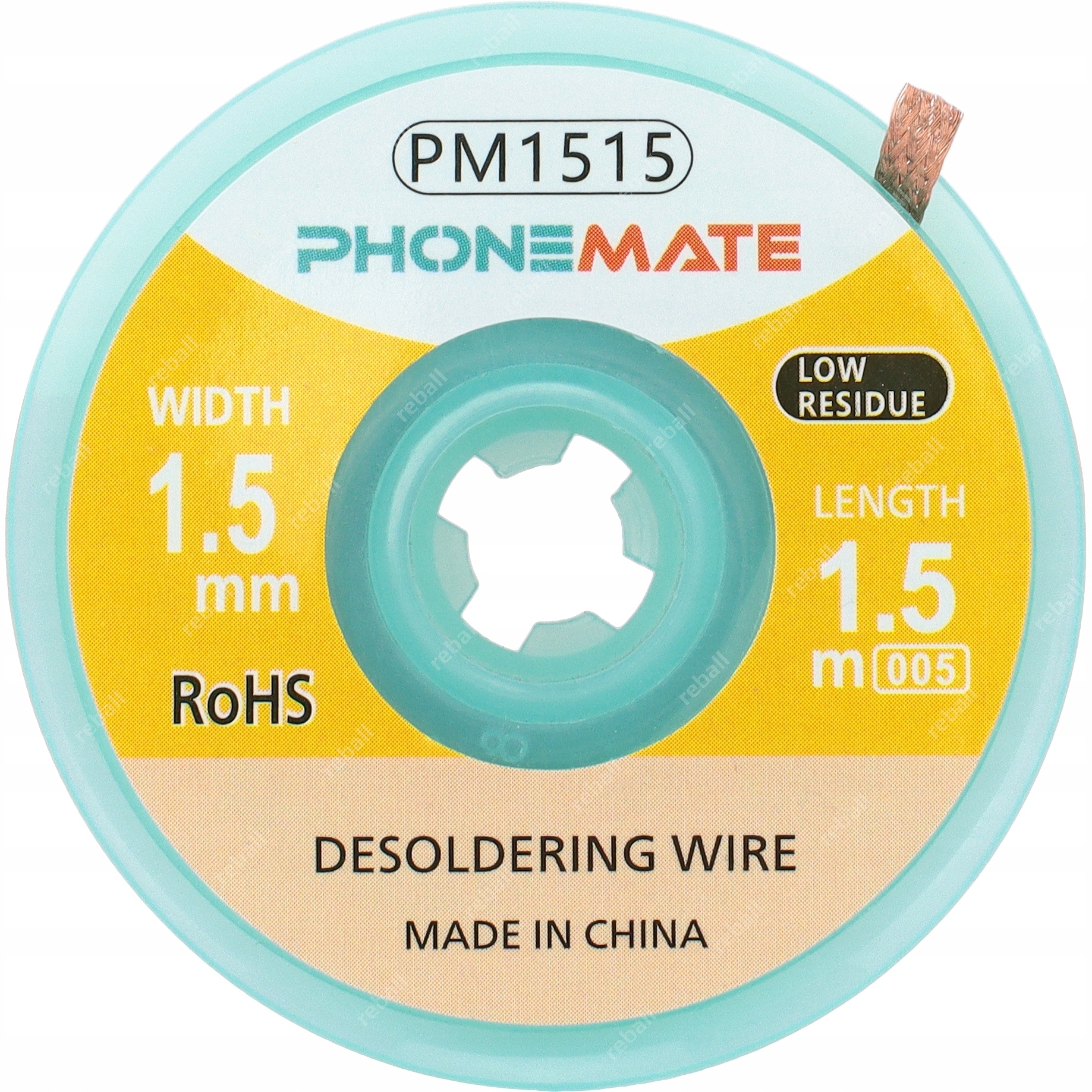 Pájecí Pletenina Měděná Sací Páska Na Cín 1,5 mm 1,5 m