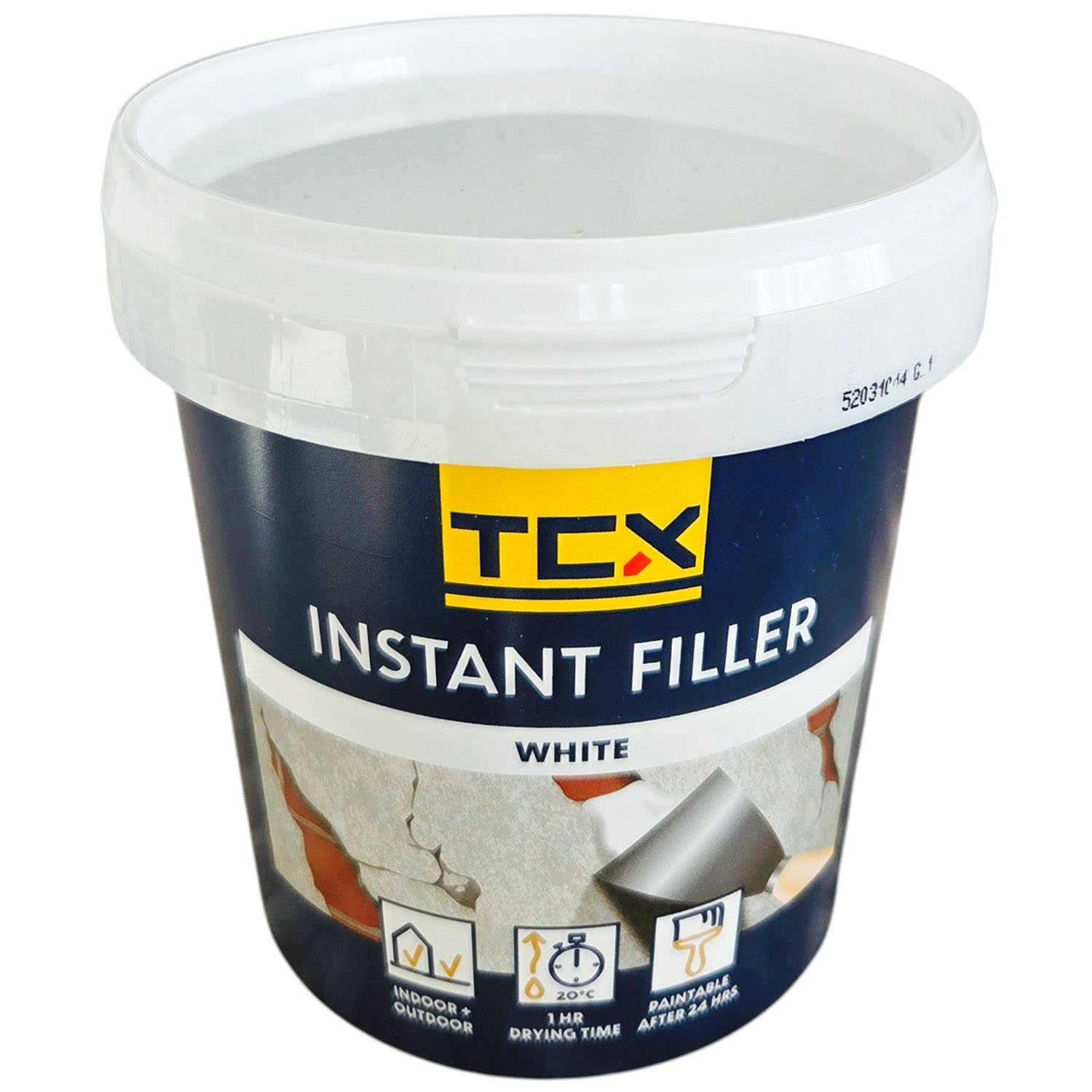 Tmelová Výplň Na Stěny Zdiva Dutin Prasknout Tmel Bílá 1kg