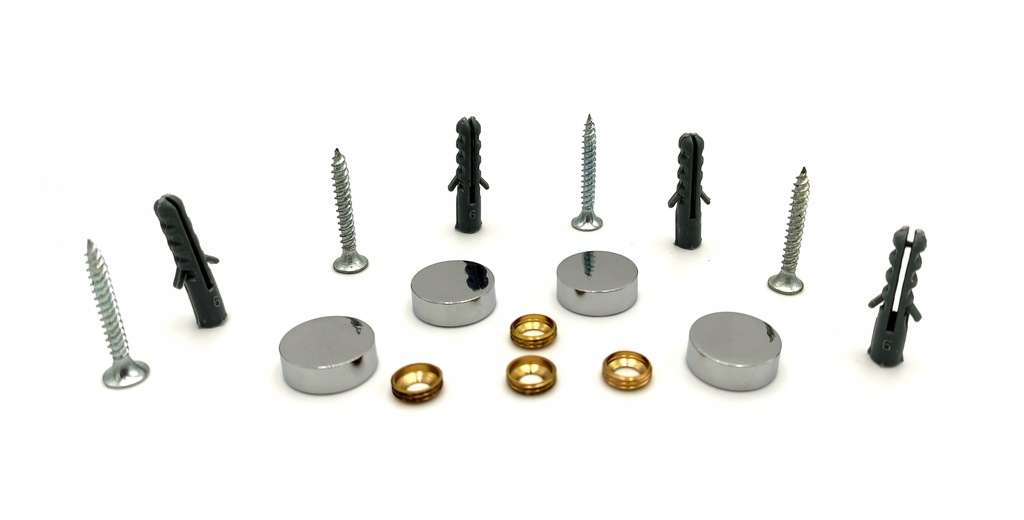 Panel szklany Optiwhite 40x70 + CHROMOWE mocowania Liczba m² w ofercie 0.28 m²