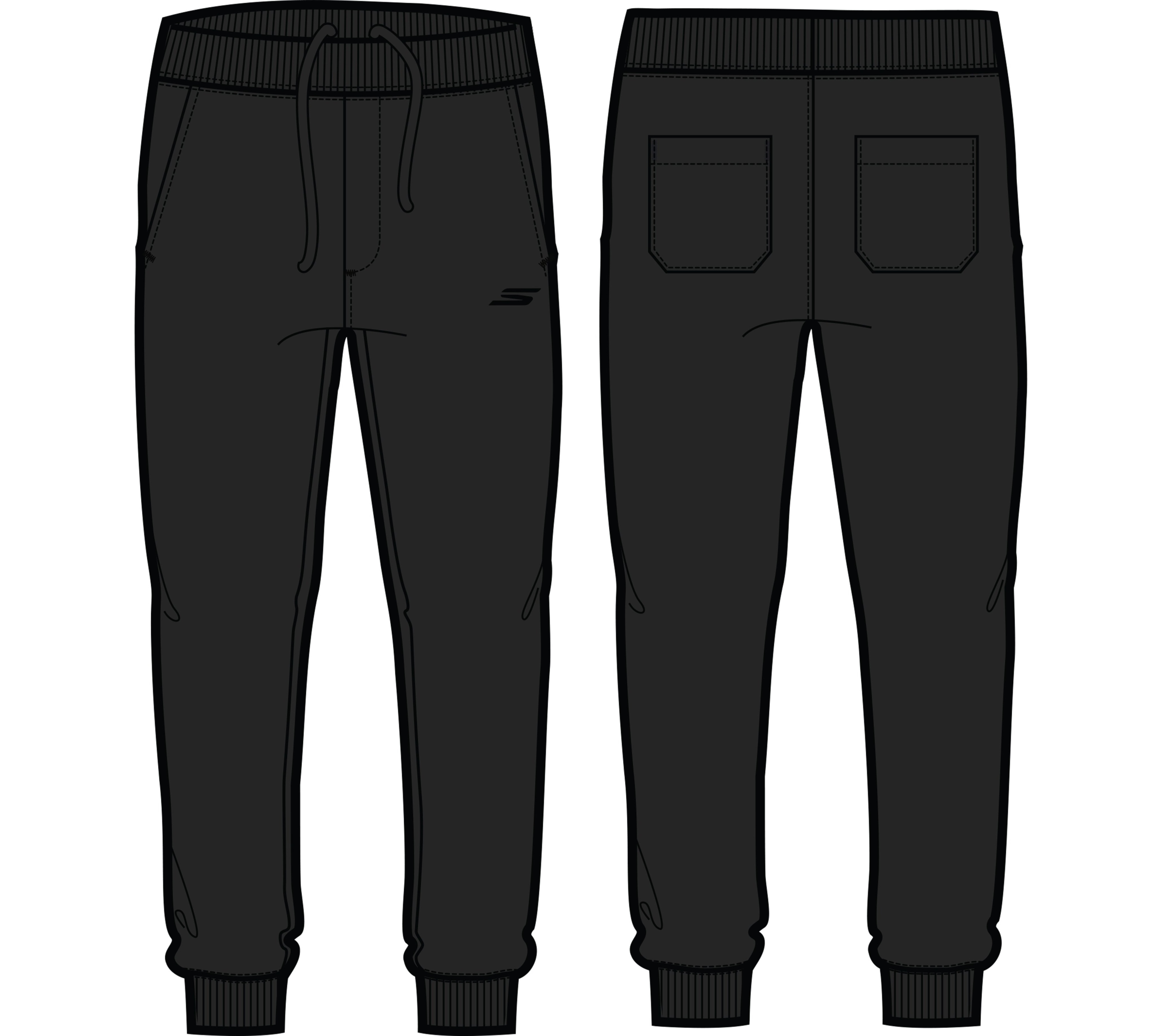 Pánské kalhoty Skechers Stamina Jogger černé PT376 Blk