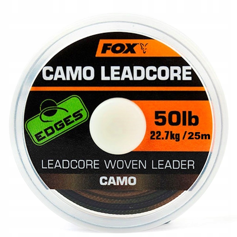 Karpiowa Plecionka Przyponowa Fox Edges Camo Leadcore 50lb 22.7kg 25m