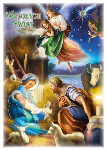 POCZTÓWKA KARTKA Boże Narodzenie ŚWIĘTA 1 SZTUKA