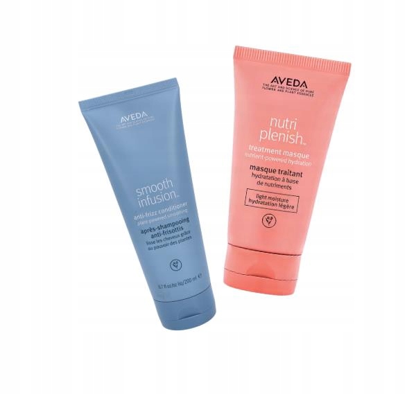 Aveda Nutriplenish maska ​​+ Aveda Smooth Infusion kondicionér proti krepatění vlasů