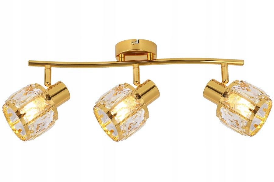 Stropní Svítidlo glamour lišta 3 stínidla Crownie šatní skříň salonek