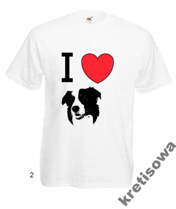 

Kolorowe Koszulki Border Collie Frisbee Dog wzory