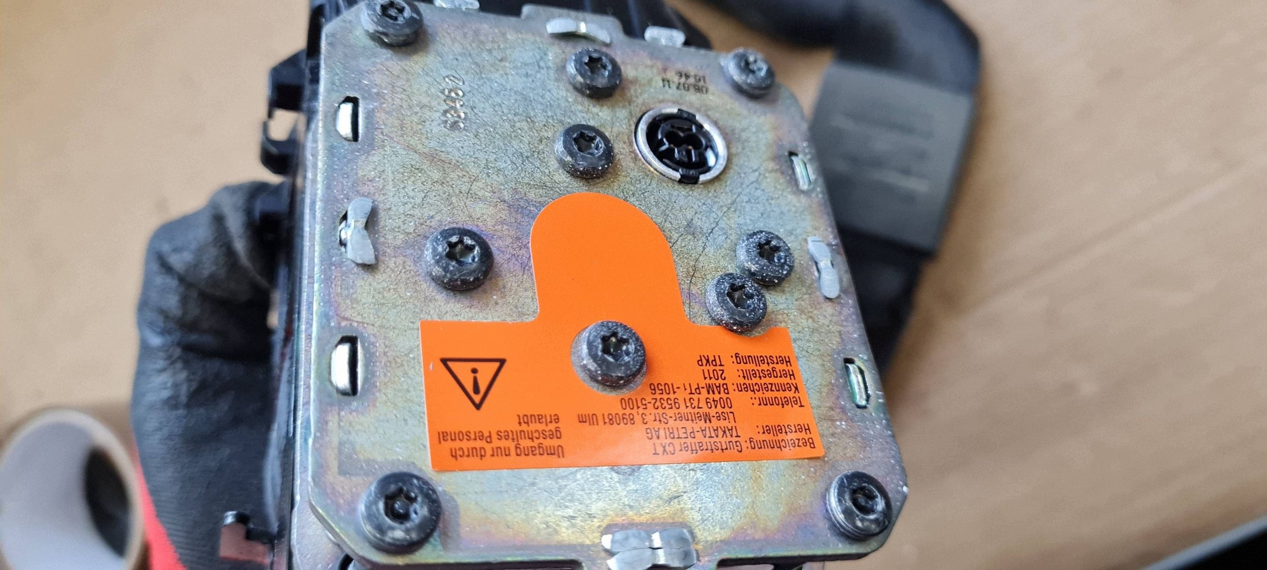 A6 C7 4G tension belt safety right front ORG 4G8857706D A7 4G