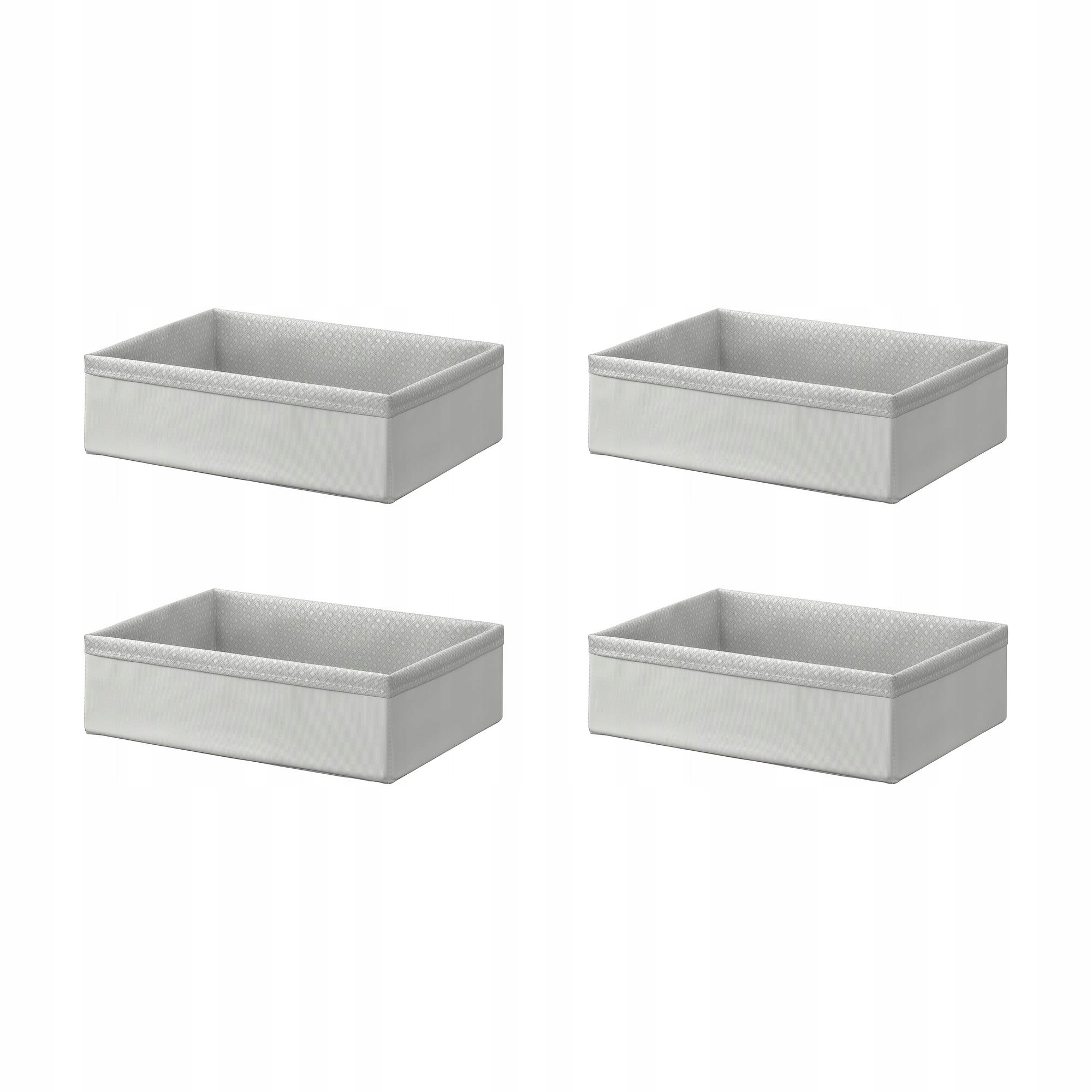 4 ks Organizér Baxna šedý bílý 26x34x10 cm do koupelny