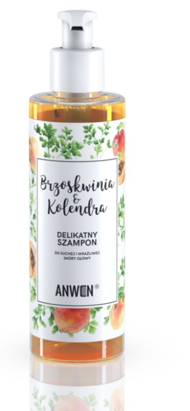 

Anwen Szampon Brzoskwinia Kolendra 200ML Delikatny