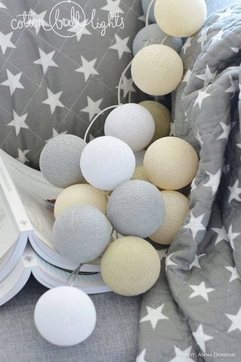 

Zestaw lampek Cotton Balls byPretty Plasure 10 kul