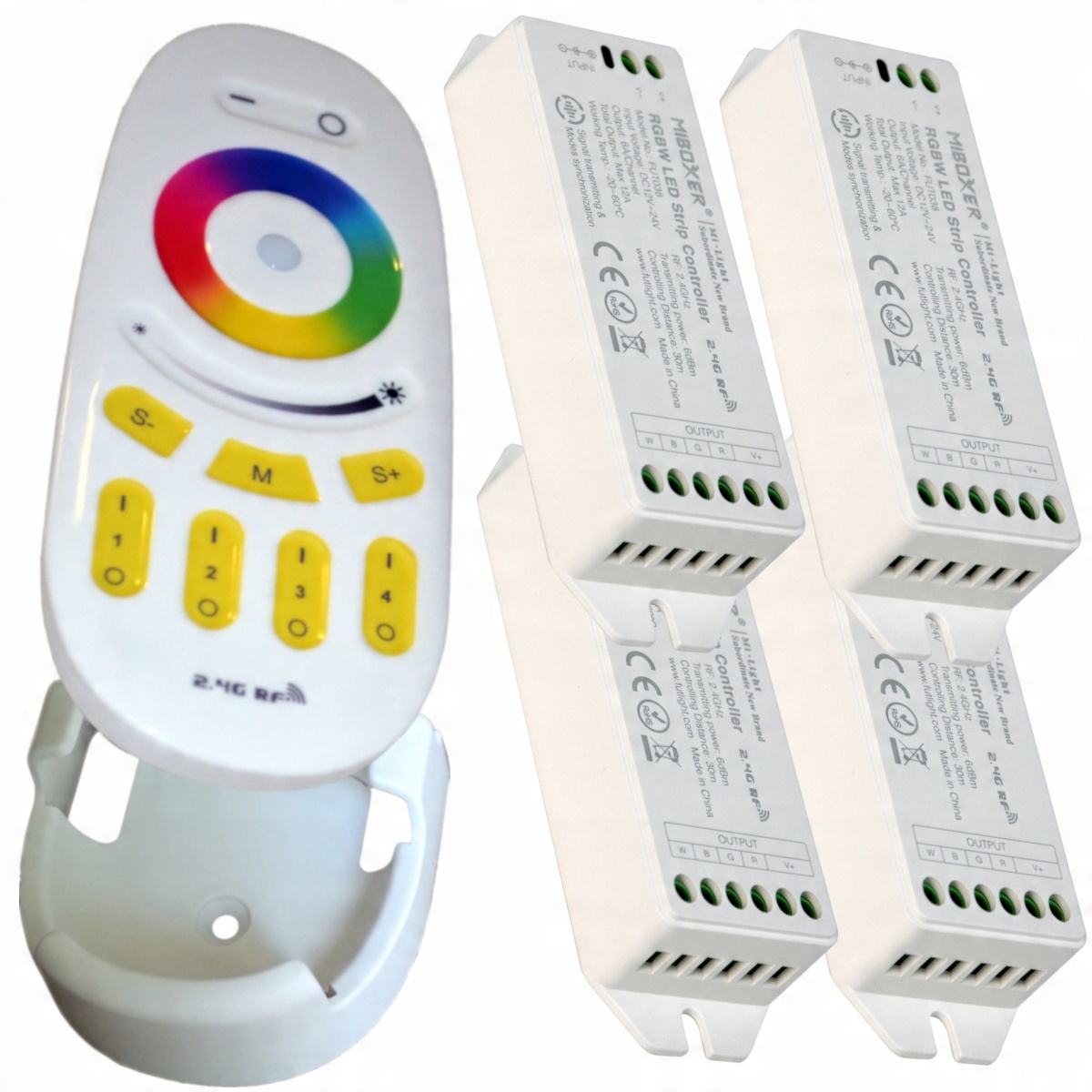 

Milight Pilot 4-STREFOWY FUT096 +4 Sterowniki Rgbw