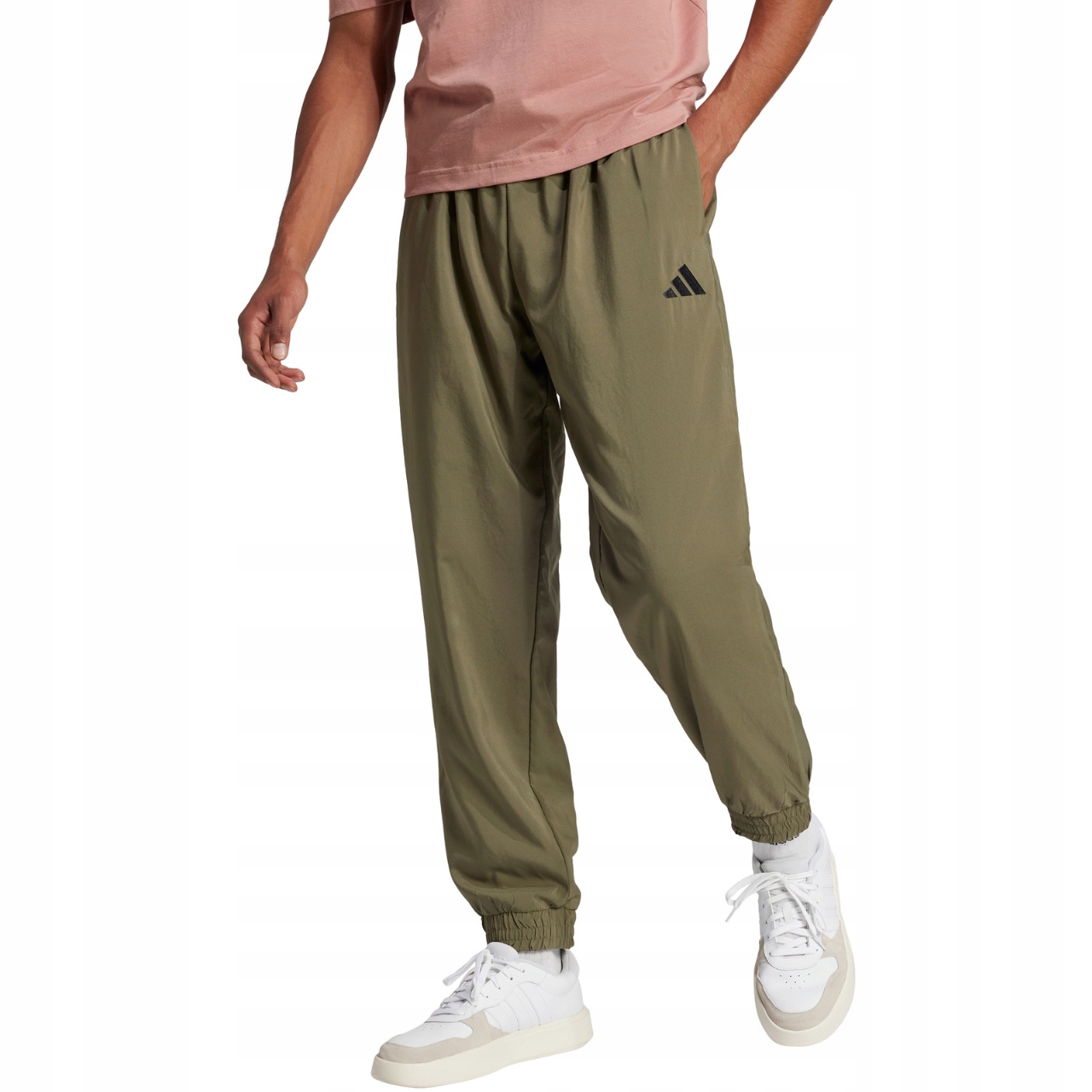 Pánské kalhoty adidas Essentials Small Logo Stanford zelené M