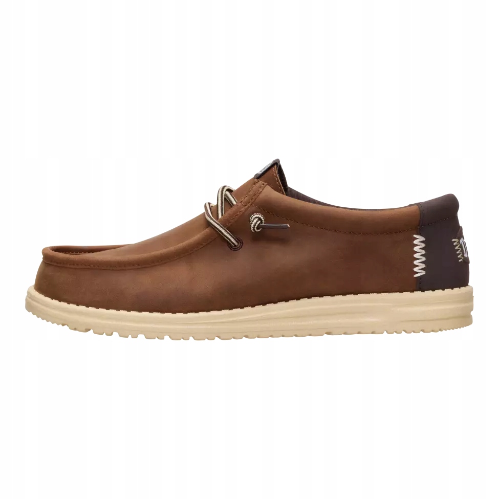 HeyDude Pánské Mokasínové Boty Zasouvací Kožené Wally Full Grain Leather 46
