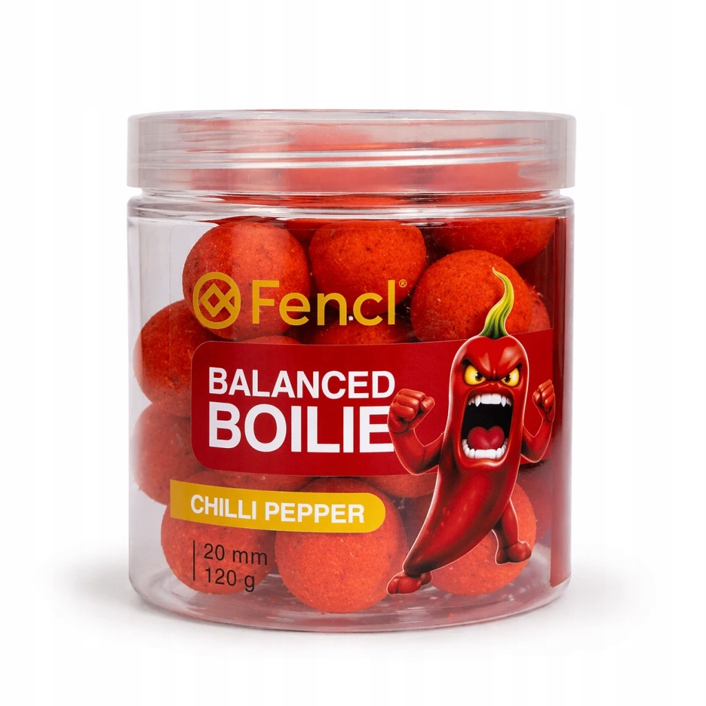 Fencl Balanced Boile CILLI Pepper 120g 20mm Kule hakowe zbalansowane Karp