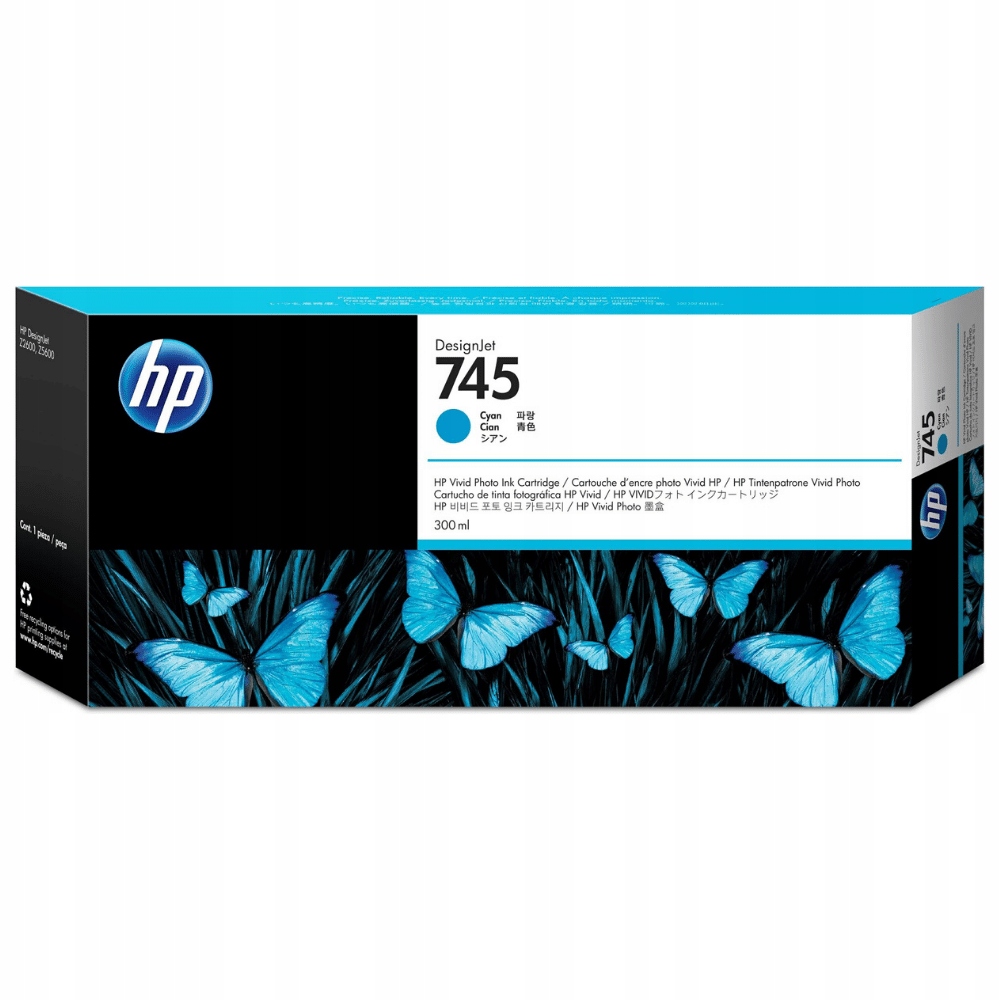 Inkoust Hp 745 C F9K03A modrý (cyan)