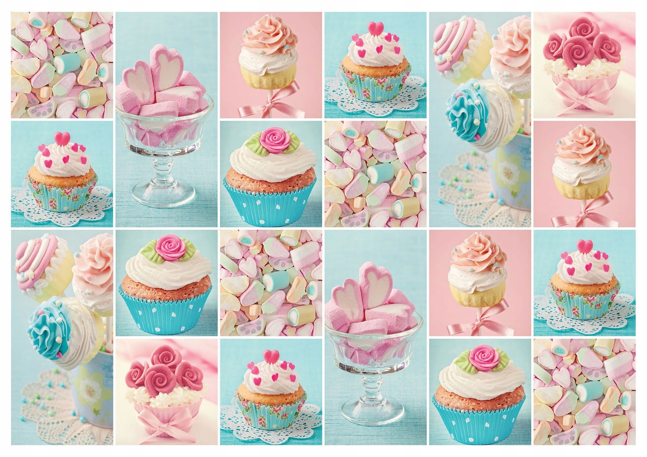 Vliesová fototapeta Sladké sušenky a dezerty pastelová 416x290 lepidlo