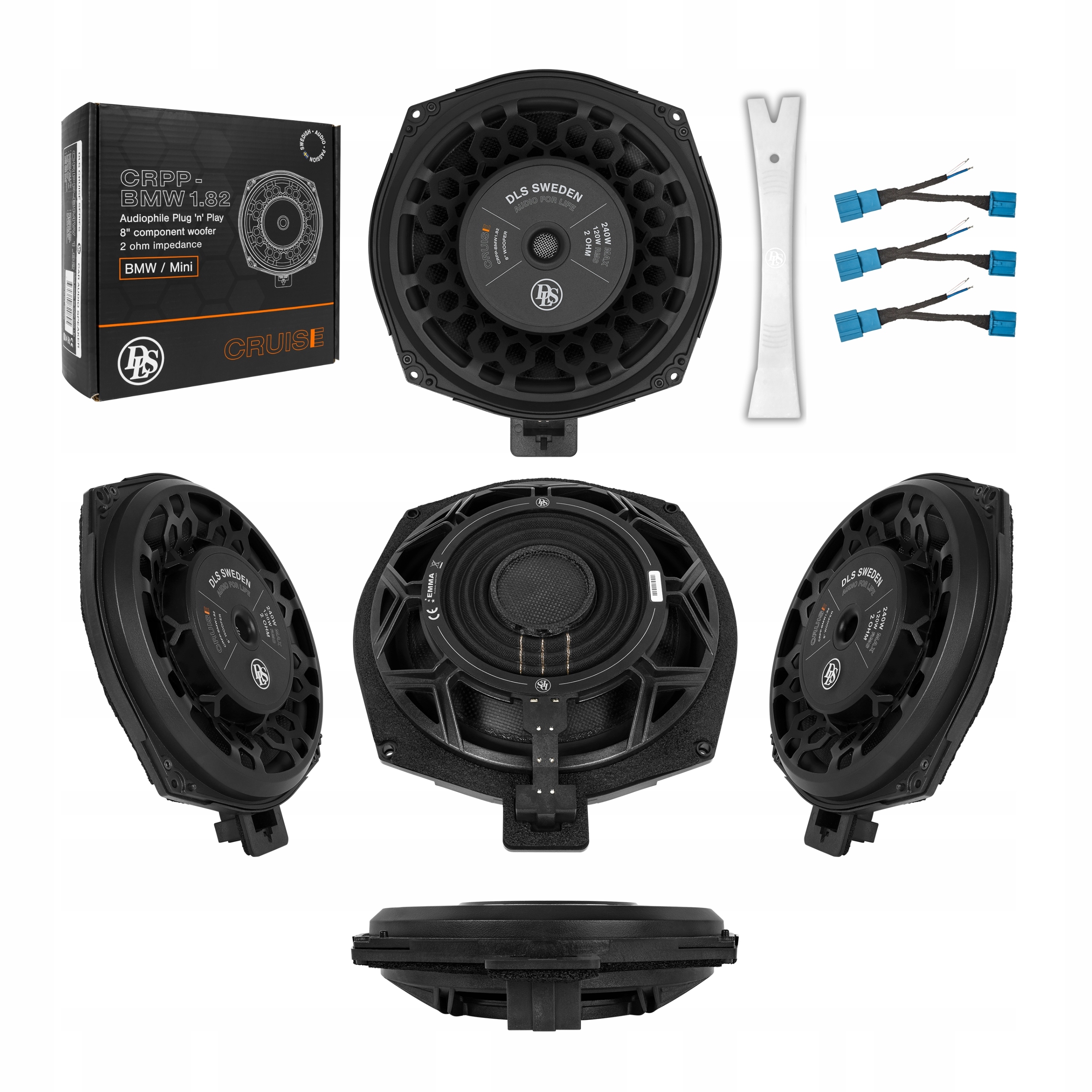 GŁOŚNIKI SAMOCHODOWE DLS CRPP BMW AUDIO 120W 200MM JEDNODROŻNE