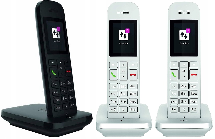 Telefon bezprzewodowy Telekom - 3 słuchawki - INTERKOM