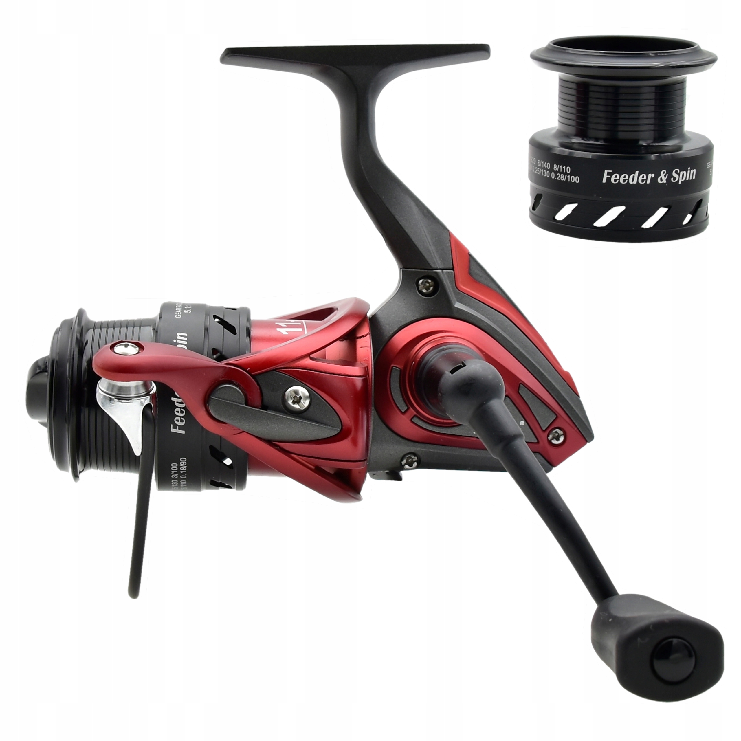 Kołowrotek FL-CT-30F Feeder & Spin 11BB+1|5.1:1| 2 x szpula Alu rączka L/p