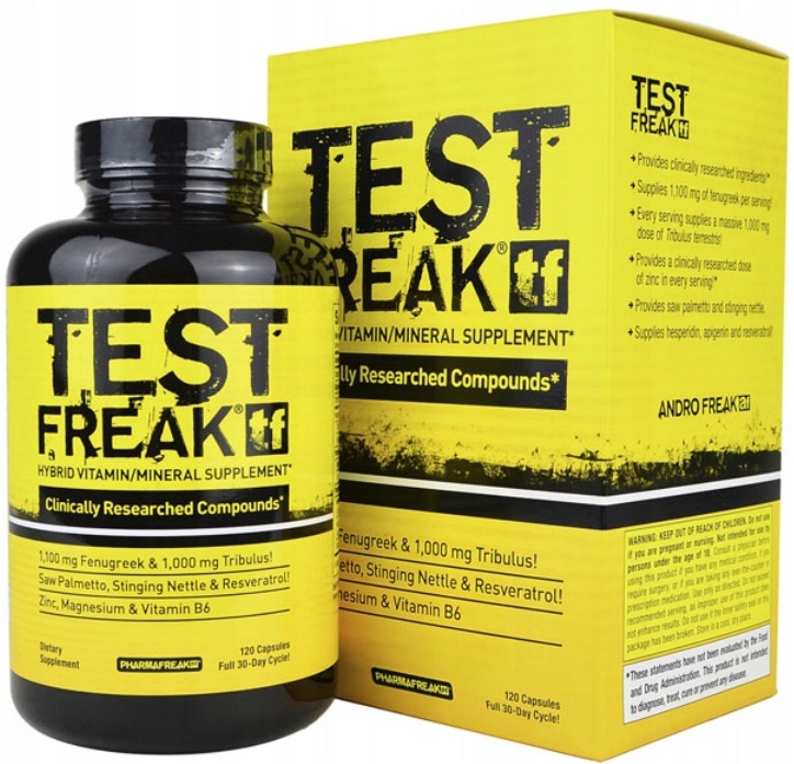 Booster Testosteronu libido síla Pharma Freak Test Freak 120 kapslí