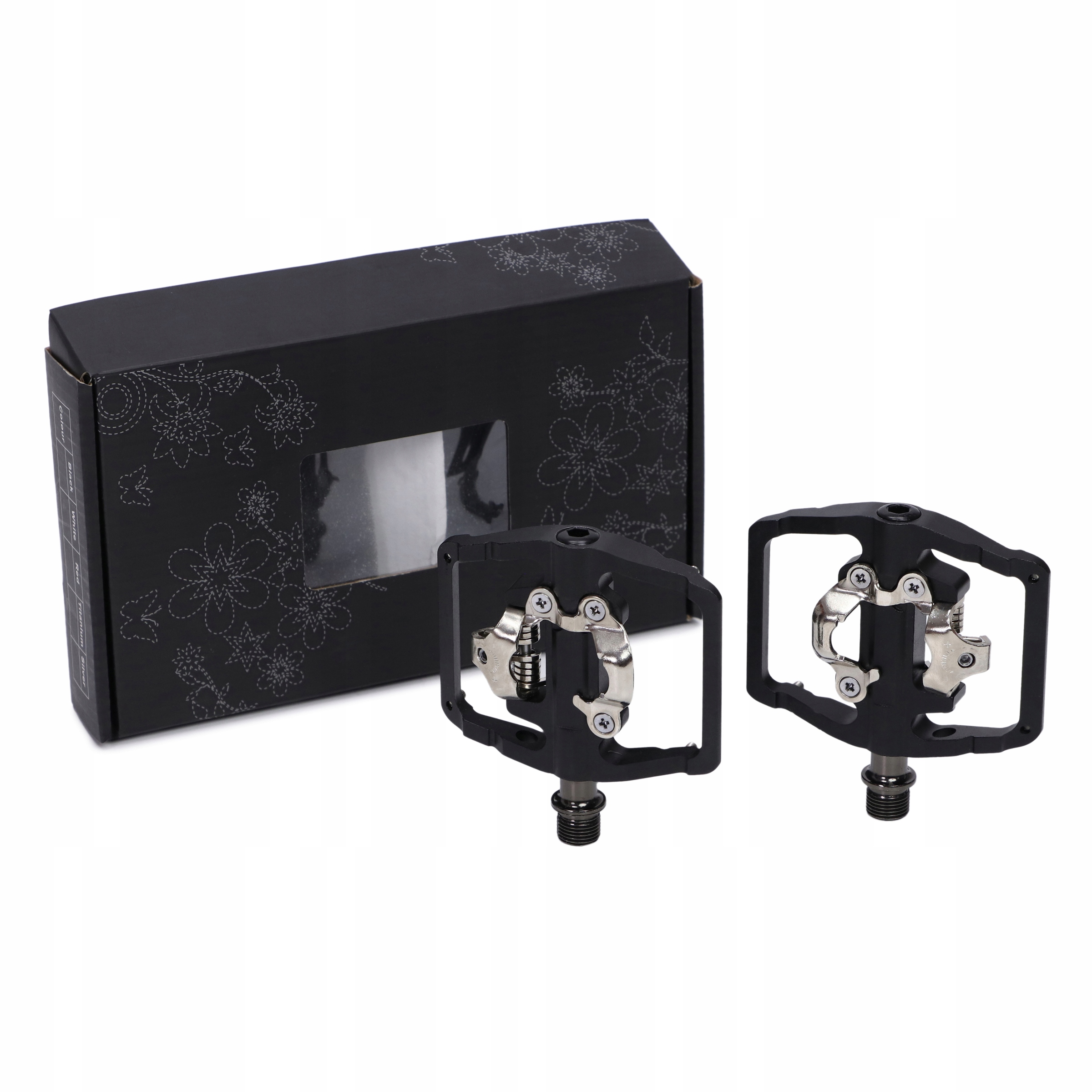 Pedały Rowerowe Dwustronne ZATRZASKOWE SPD + PLATFORMA