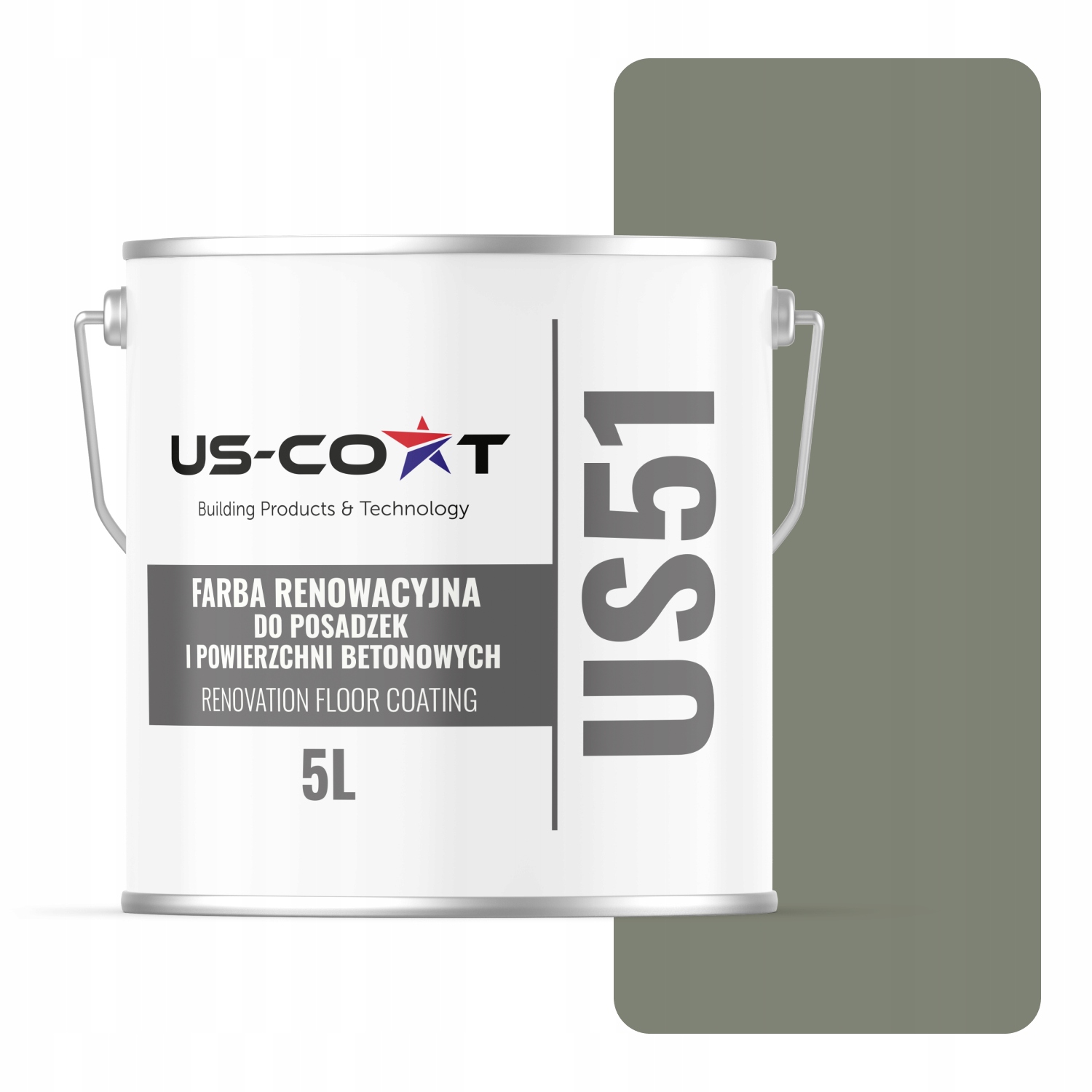 Farba Na Renováciu Betónových Podláh Garáže Cementová Šedá RAL7033 Polomatná 5 L