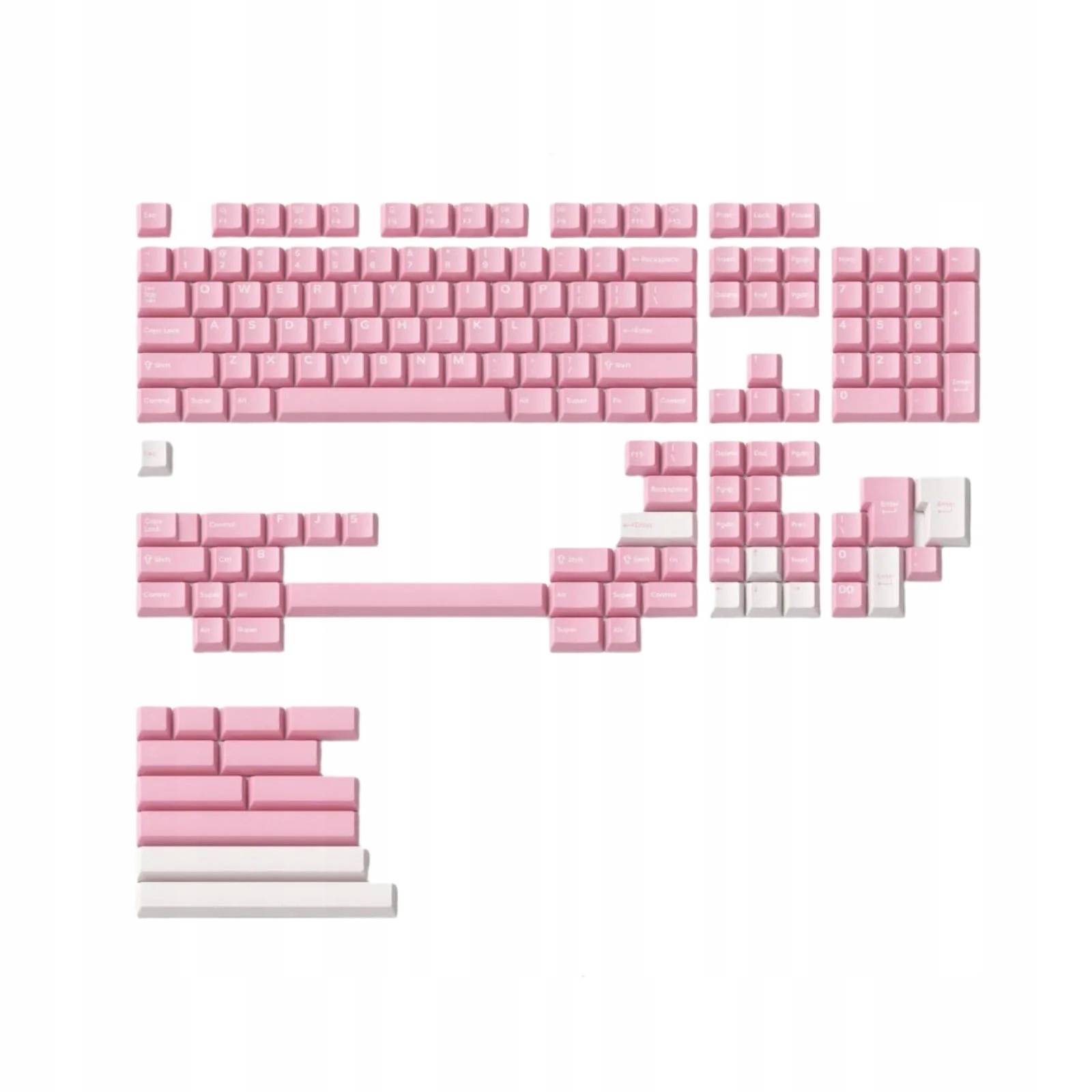 NuPhy Peach Blossom Berry Profile Pbt Keycaps Nástavce pro klávesnici Air
