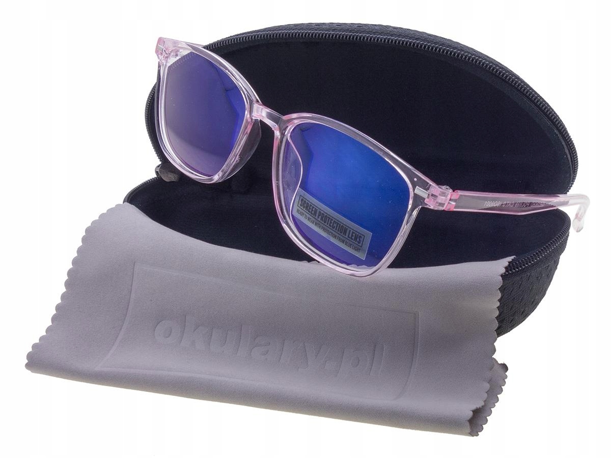 

Różowe okulary do komputera z filtrem blue light