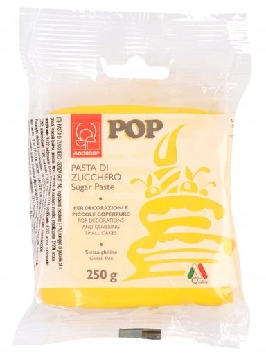 Levně Cukrová hmota Cukrová hmota Pasta Di Zucchero Pop giallo Sole 250 g