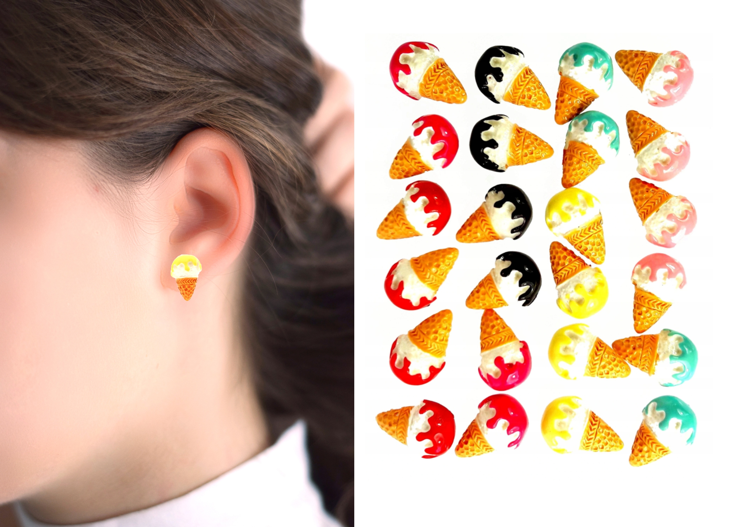 

Kolczyki lody zestaw 12 par