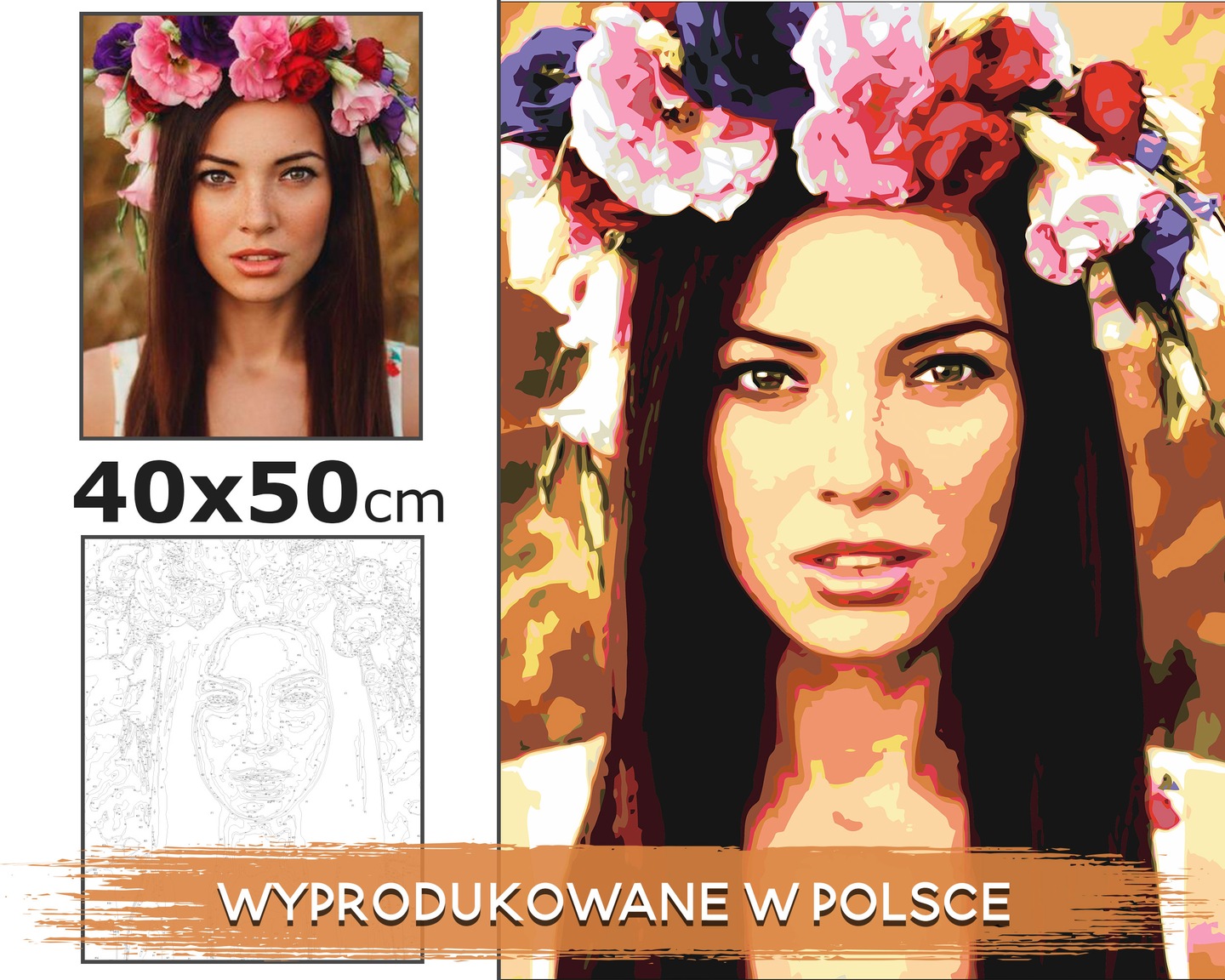 Personalizovaný Číslovaný Obraz Z Vaší Fotografie 40x50 cm Na Rámu