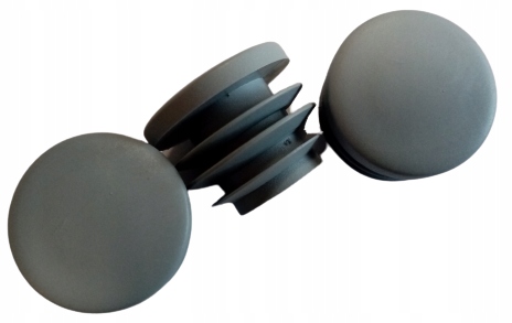 Zaślepka na profil zatyczka rur Fi 22 100SZT SZARA Kolor szary