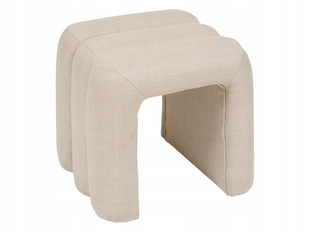Čalúnená oblúková stolička Sisco, 43 x 42 x 44 cm, béžová